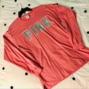 VS PINK bling long sleeve tee